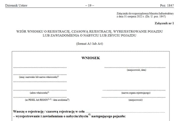 Jak wypełnić wniosek o rejestrację pojazdu Sieradz - uniknij błędów