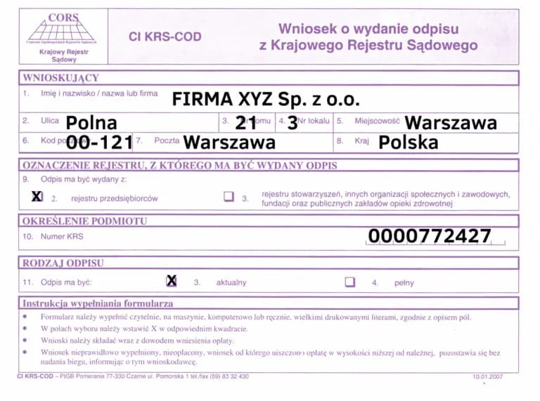 Odpis KRS co to jest i jak uzyskać ważne informacje o firmie